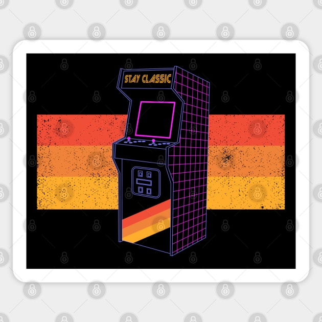 Stay Classic - Arcade 80s Sticker by Sachpica